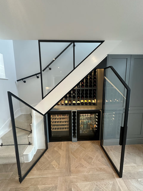 UNDER STAIRS WINE STORAGE