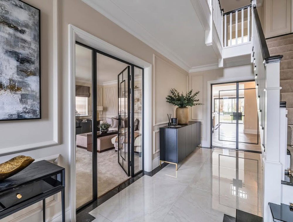 Steel doors installed by Steel Door Company for Jess Wright's family home in Essex