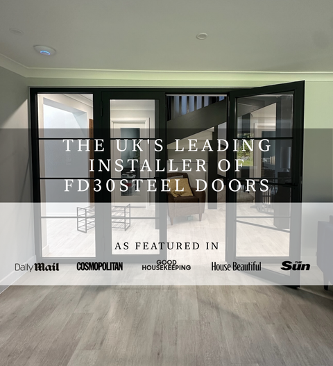 FD30 steel doors in a modern interior 