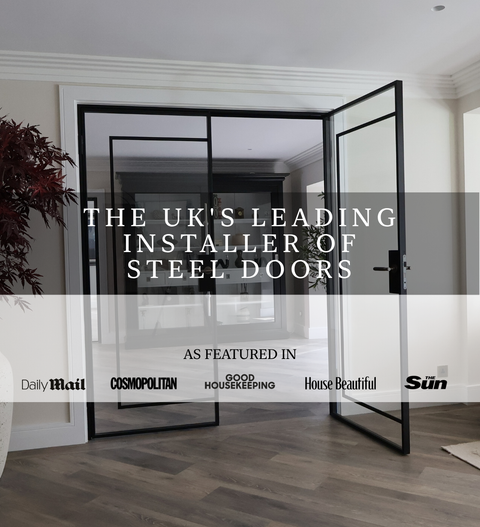 Bespoke steel and glass door by Steel Door Company
