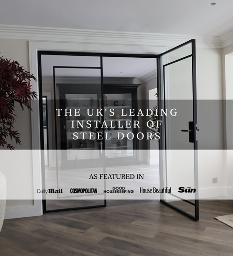 Bespoke steel and glass door by Steel Door Company